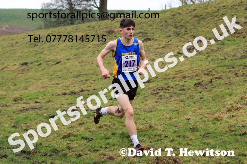 Mens under-17s 2022 North Eastern Harrier League, Thornley Farm, Peterlee, County Durham. Photo: David T. Hewitson/Sports for All Pics